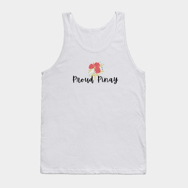 Philippines Proud Pinay blooming flowers statement Tank Top by CatheBelan